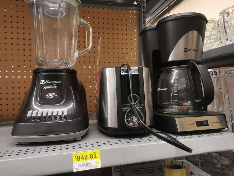 Walmart: Combo koblenz de licuadora, cafetera y tostador