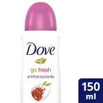 Amazon: Desodorante Antitranspirante Dove Granada Aerosol 150 ml | Planea y Ahorra, envío gratis con Prime