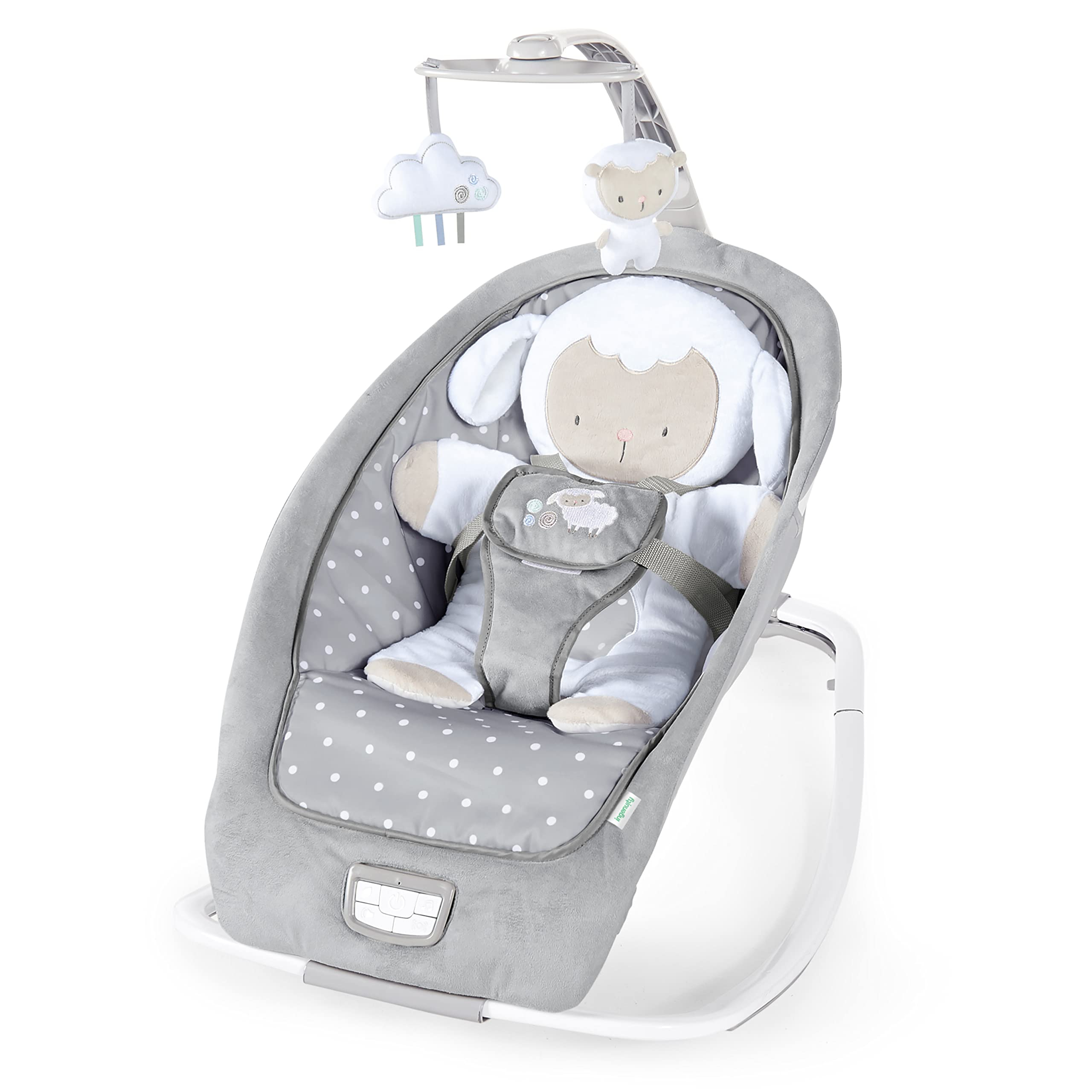 Amazon: Ingenuity Asiento Mecedor de Felpa Plegable para Bebés