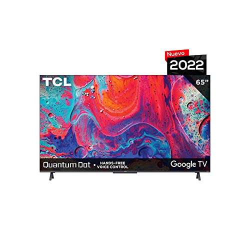 Amazon: TCL Pantalla 65" 4K Smart TV QLED 65Q647 Dolby Atmos Google TV (2022)