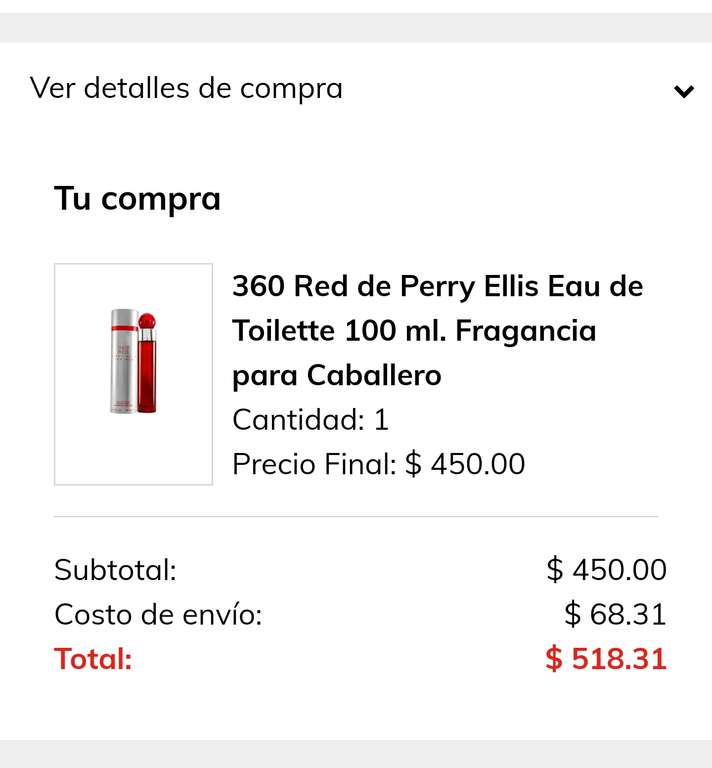Claro Shop: Perfume Perry ellis 360 red caballero 100ml