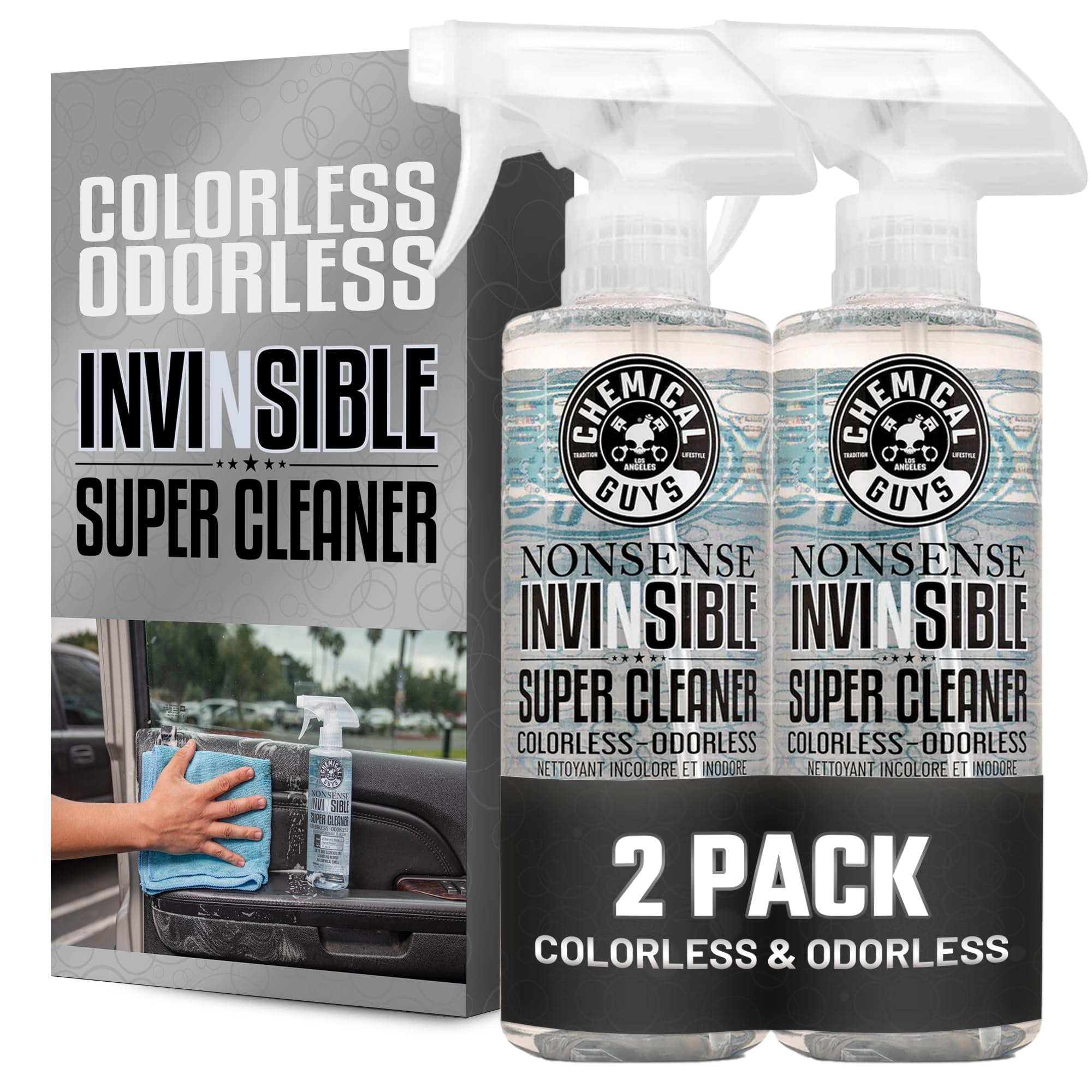 Amazon: Chemical Guys Limpiador de superficies incoloro e inodoro, 16 fl. oz, paquete de 2