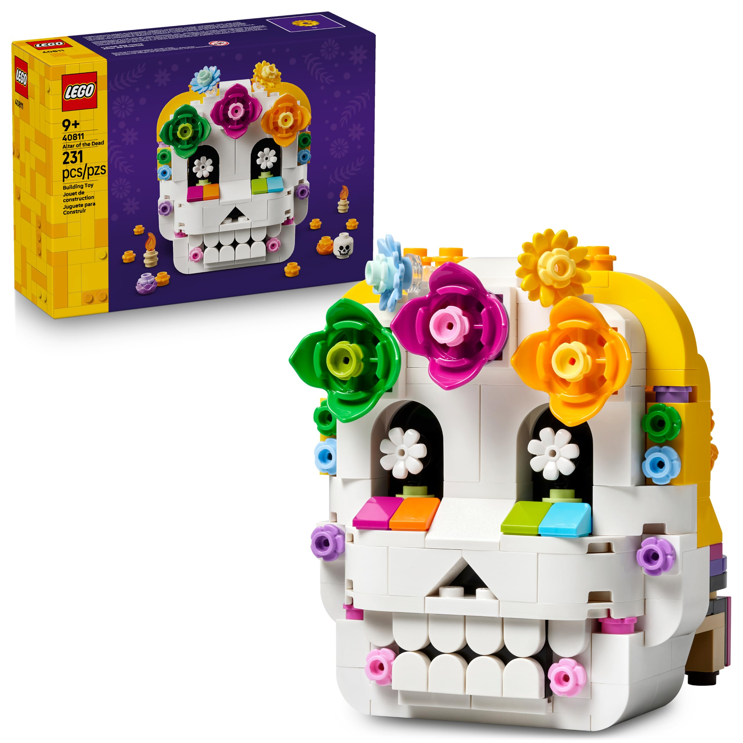 Amazon: LEGO Altar de Muertos Calavera Decorativa para el Día de Muertos 40811