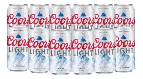 Mercado Libre: Cerveza Coors Light 4x6 Lat 355ml Empaque con 24 latas de 355ml cada una