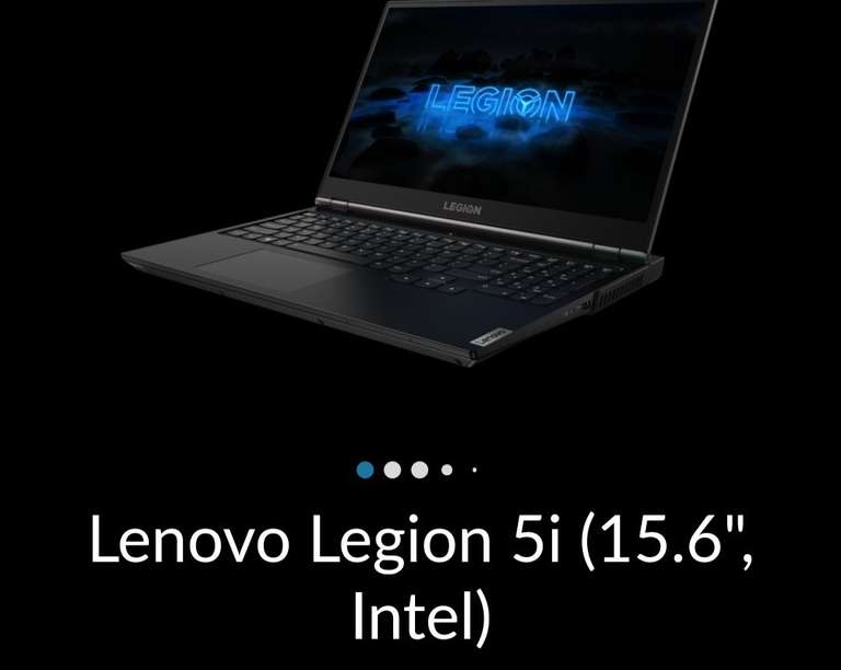 Lenovo: Laptop gamer Legion 5i (15.6", Intel), Nvidia 2060 , 512 gb
