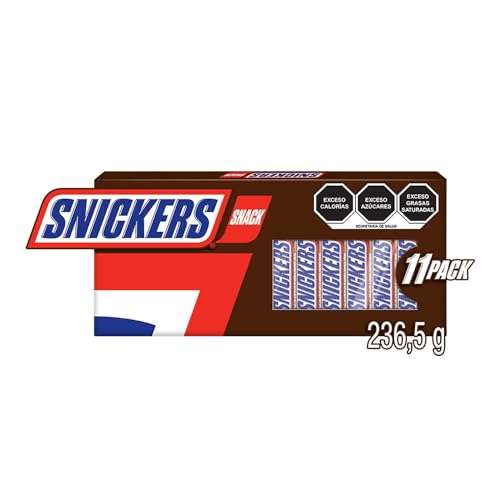 Amazon: Snickers - Paquete de 11 chocolates de 21,5 g c/u
