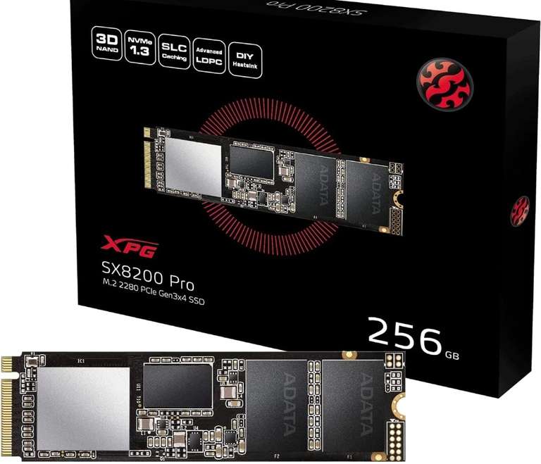 Amazon: Unidad de Estado Solido XPG SX8200 Pro 256 GB SSD PCIe Gen3x4 M.2 2280 , 3500MB/s de lectura y 3000MB/s de escritura