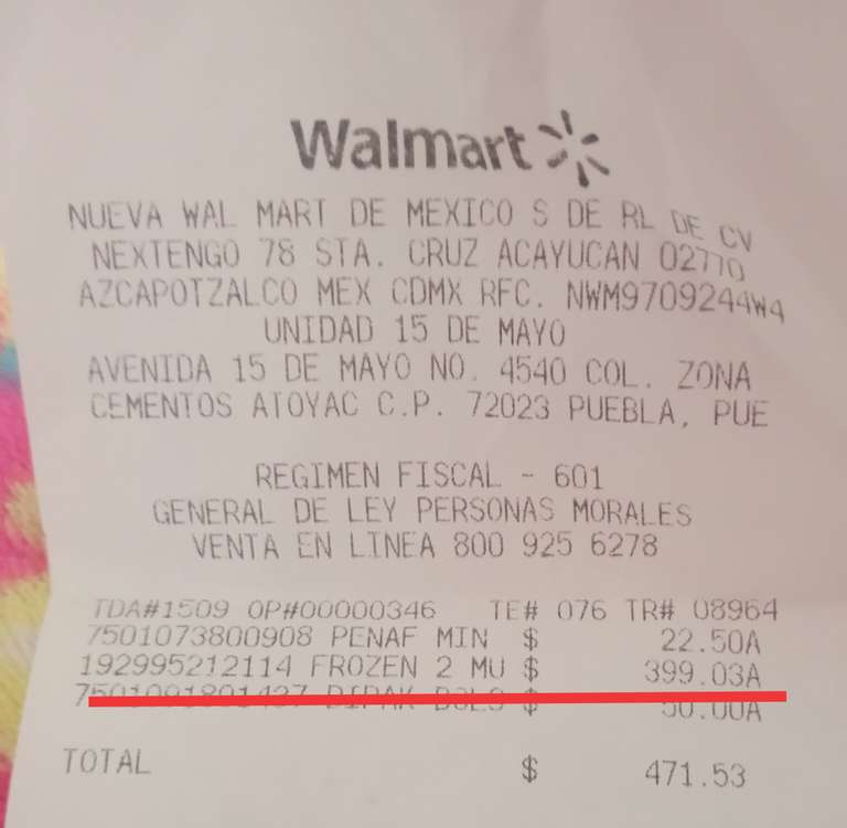 Walmart: Juguete Ana de Frozen 2 en 399.03