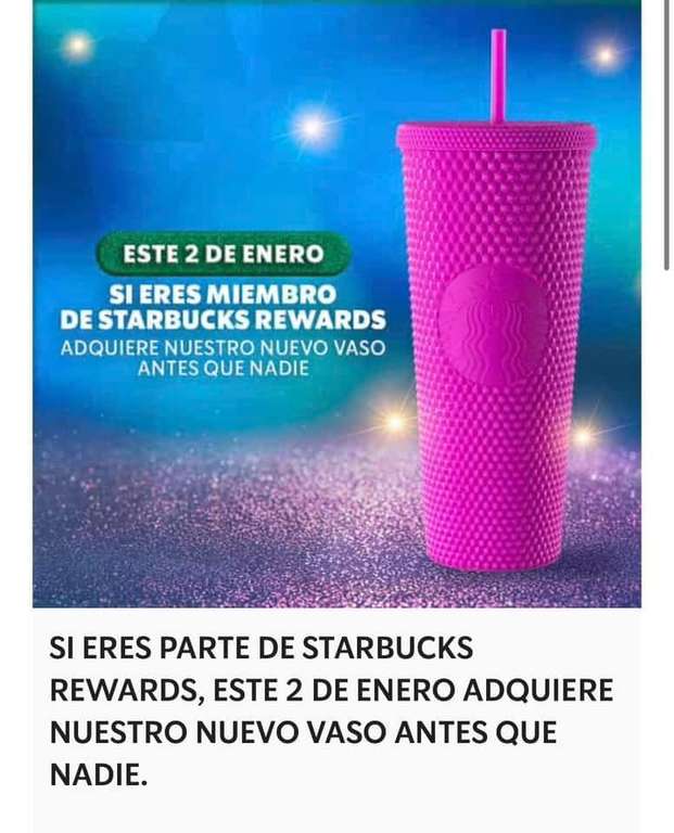 Starbucks Rewards - Early Access Cold Cup Bling Purple