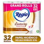 Amazon: Papel higiénico Regio luxury 32 rollos XXL PRECIO MÁS BAJO EN LOS ÚLTIMOS 30 DIAS + acumulación 10 artículos 10% extra