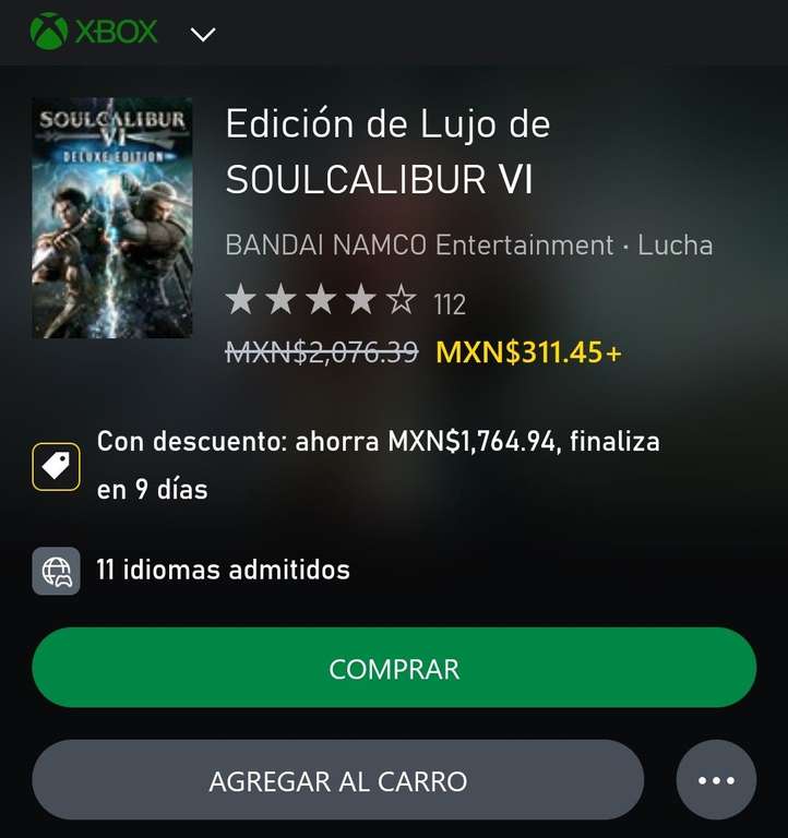 Xbox: Edición de Lujo de SOULCALIBUR Ⅵ