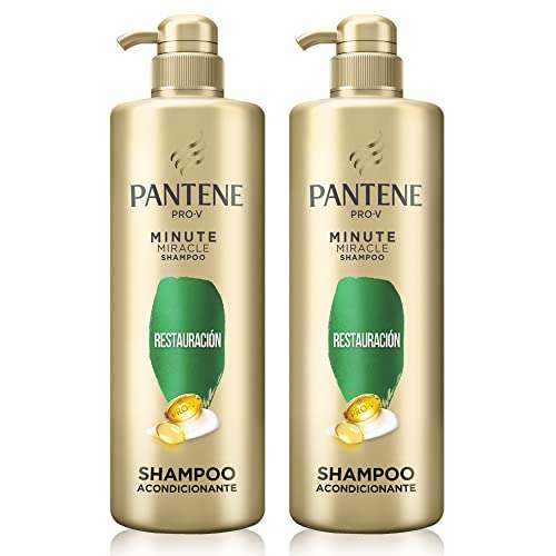 Amazon: Shampoo Pantene Minute Miracle - 2 Unidades 480 ml c/u | envío gratis con Prime
