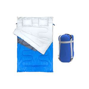 Amazon: NTK – Saco de Dormir Doble Kuple Casal para Adultos con 2 Almohadas – Temperatura de -5°C a 5°C – Sleeping Bag de Pareja