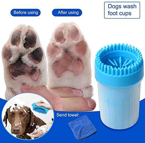 Amazon: Limpiador de Huellas de Perro, Lavadora de pies de Perro, Mascota portátil Limpiador con Toalla para Limpiar Pies Sucios de Mascotas