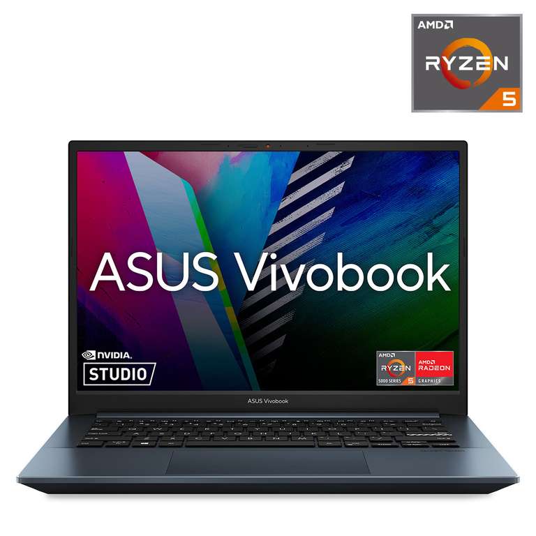 Office Depot: Laptop Asus VivoBook Pro 14 /GeForce RTX 3050 / AMD Ryzen 5 / 14 Pulg. / 512gb SSD / 8gb RAM / Azul