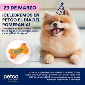 Petco: Galletas gratis para Pomerania (29 de Marzo)