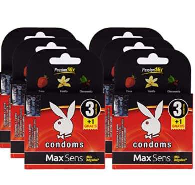 Amazon: 32 Condones Playboy con Aroma y Sabor para todo el año. $6.8 c/u