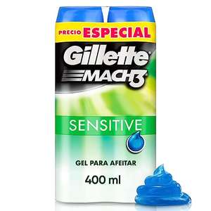 AMAZON: GILLETTE Mach3 Sensitive, Gel para Afeitar Piel Sensible (2 unidades)