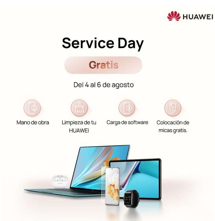 Huawei Service Day: del 4 al 6 de Agosto