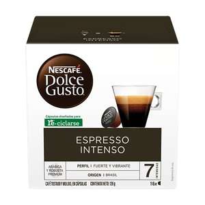 Amazon: Cápsulas para café Nescafé Dolce Gusto Espresso Intenso 16 capsulas