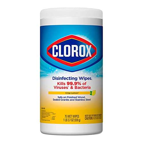 Amazon: 75 Toallitas Desinfectantes Clorox