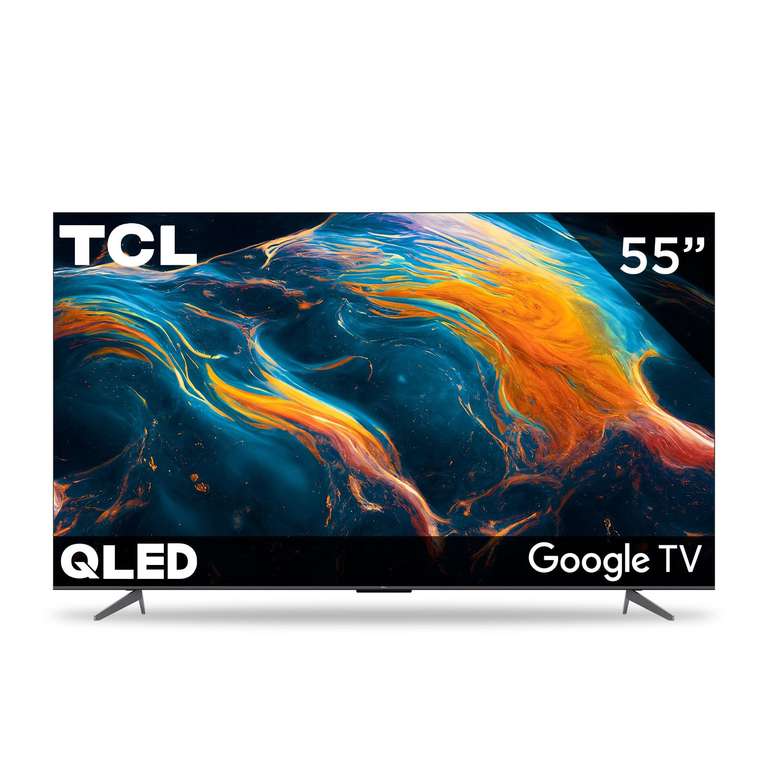 Amazon: TCL Smart TV Pantalla 55" 55Q650G Google TV QLED Compatible con Alexa