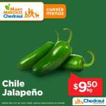 Chedraui: MartiMiércoles de Chedraui 6 y 7 Junio: Lechuga pza ó Chile Jalapeño $9.50 • Limón s/Semilla $19.50 kg • Aguacate $29.50 kg