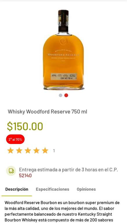 Soriana: Whisky Woodford