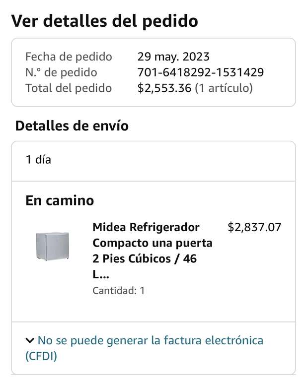 Amazon: Midea Frigobar una puerta 1.6’, 46 L Silver | Pagando con Cupón