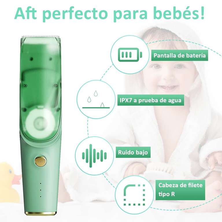 Amazon: Recortadora de cabello para bebes con aspiradora!