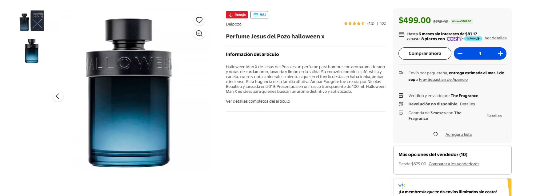 Walmart: Perfume Halloween Man X