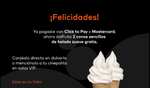 2 conos de helado gratis al pagar con click to pay y Mastercard en app o web de Cinépolis