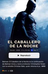 iTunes: Batman el caballero de la noche / el caballero de la noche asciende (4K)