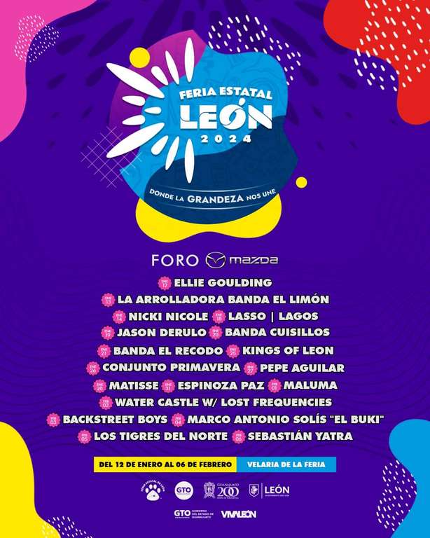 Feria de León 2024 (Kings of Leon, Backstreet Boys, Ellie Goulding y