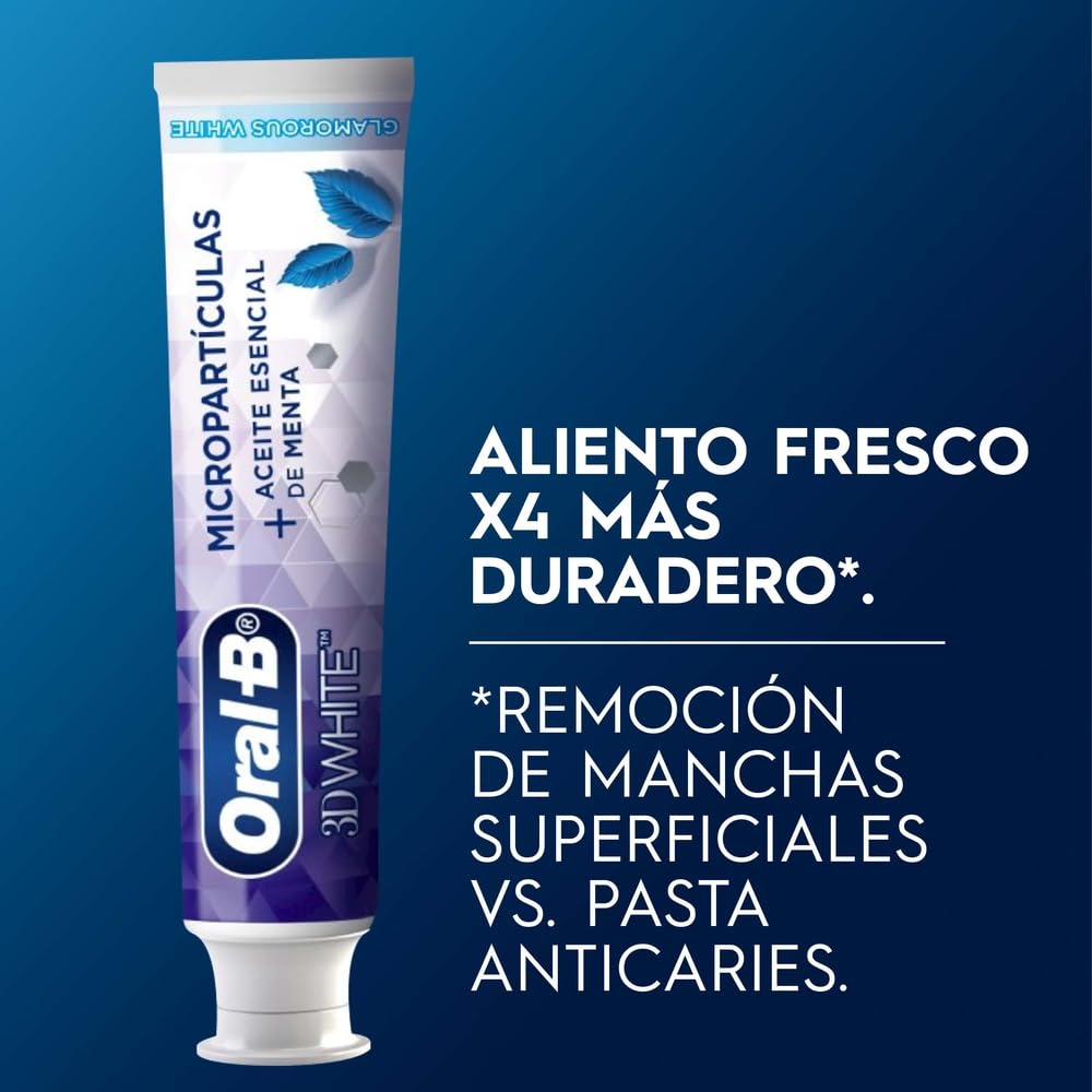 AMAZON: Oral-B Pasta Dental 3d White Glamorous White Blanqueador Avanzado, 1 Unidad De 120 ml