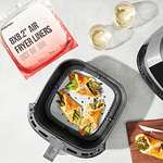 Amazon Chefman Forros desechables para freidora de aire, papel pergamino resistente al calor, paquete de 100, 8 x 8 pulgadas-envío prime