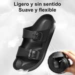 Amazon: Sandalias de doble hebilla auto ajustable varias tallas