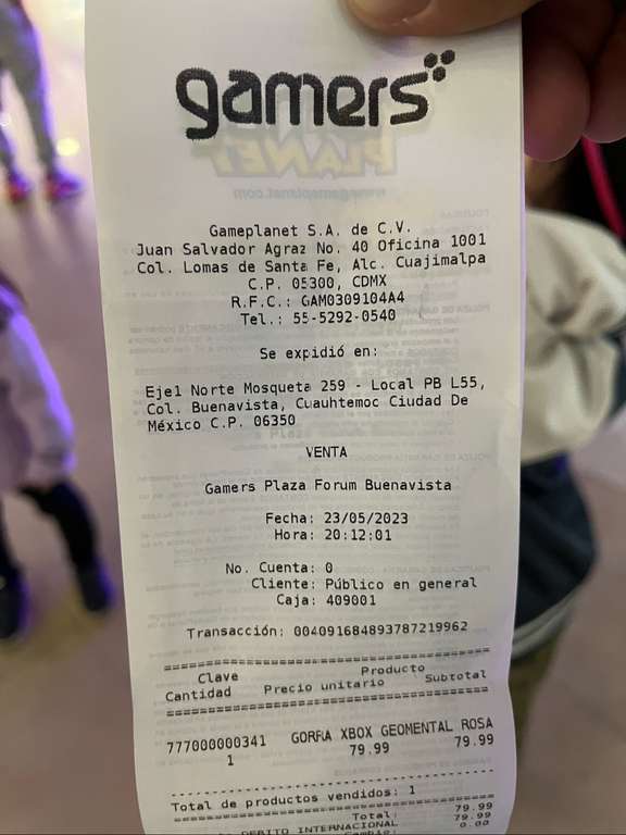 Gamer’s, Gorra plana Xbox (Geomental Rosa)