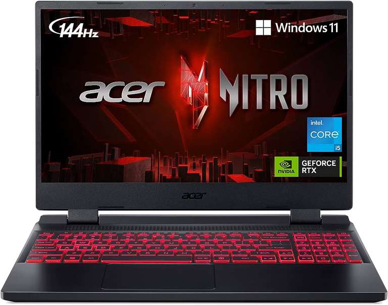Amazon. Laptop gamer Acer Nitro 5. Ci5-12500h/16/512/RTX350Ti