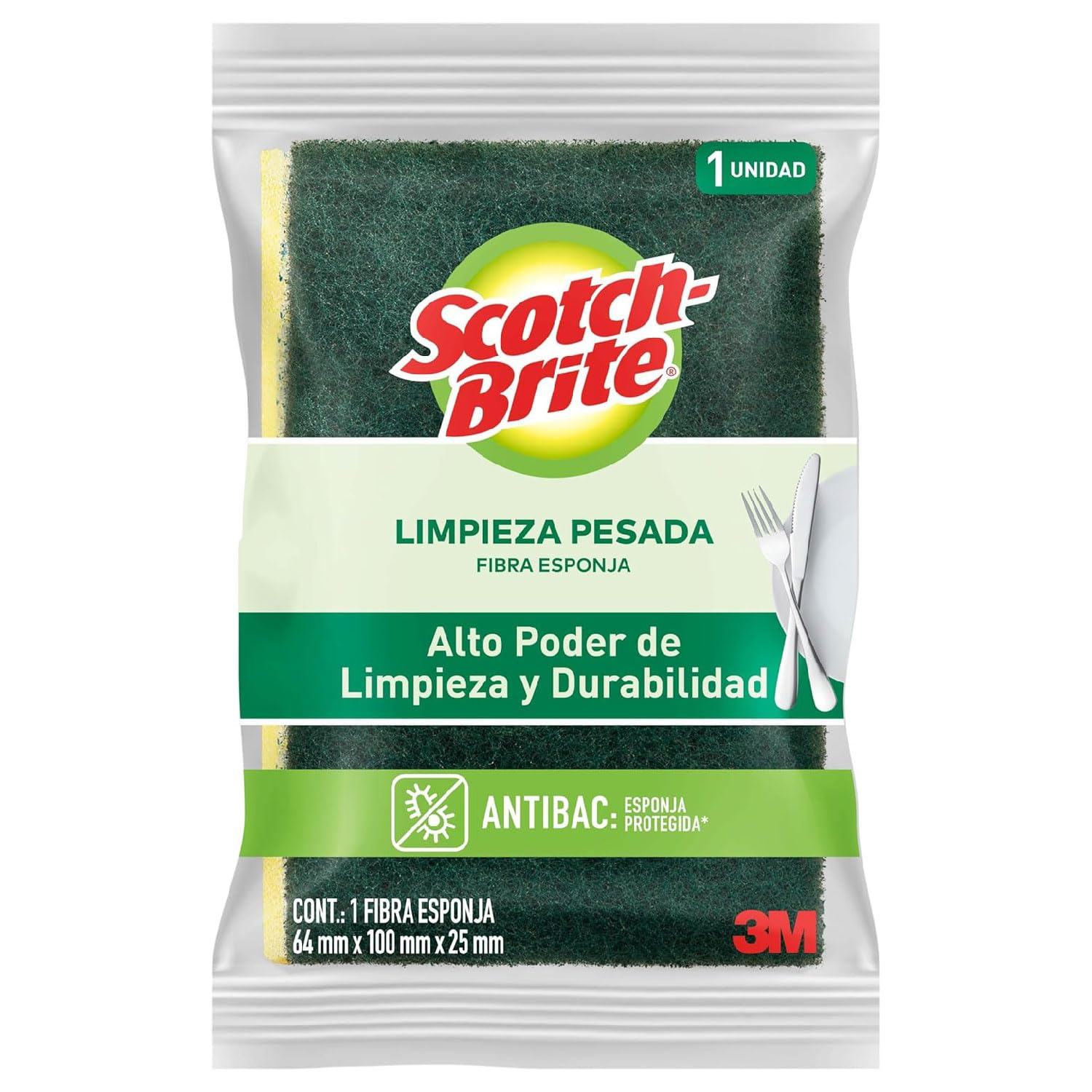 Amazon: Fibra Esponja Limpieza marca Scotch-Brite 3M (Comprando 10 piezas)