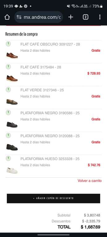 Andrea 3x1 en ltimas ofertas de calzado promodescuentos