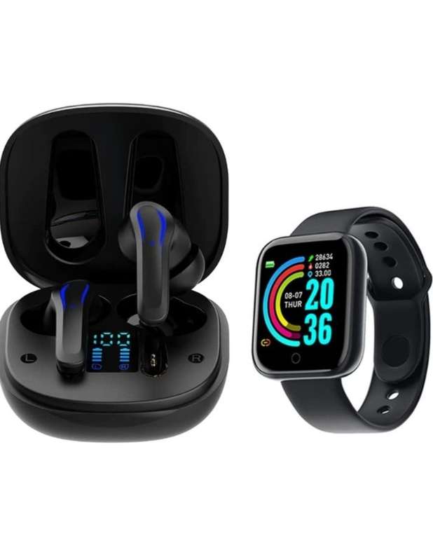 Amazon: Audífonos inalámbricos + smartwatch