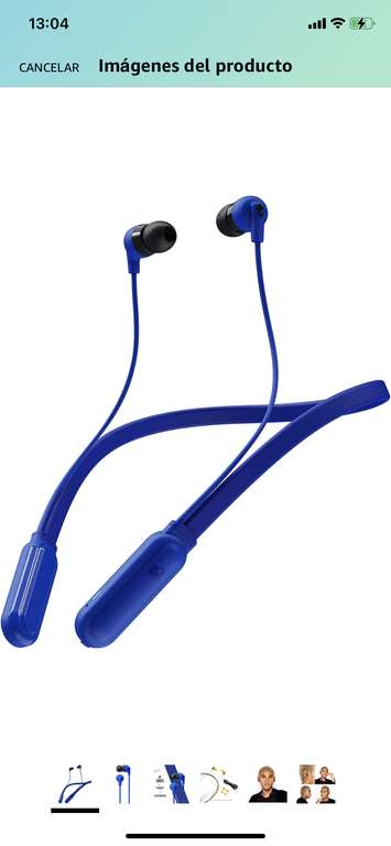 Amazon: Skullcandy Audífonos Inalámbricos INK'D 2 BT Bluetooth 5.0 Mod. S2IQW-M686 Azul