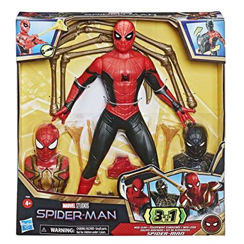 Amazon: Spider-Man, Equipo Arácnido 3 en 1, con Diseño Premium y Accesorios, Figura de Acción Coleccionable