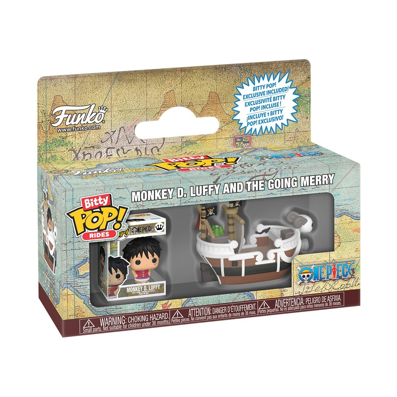 Amazon: Funko Pop! Rides: One Piece - Going Merry with Luffy Bitty Pop!