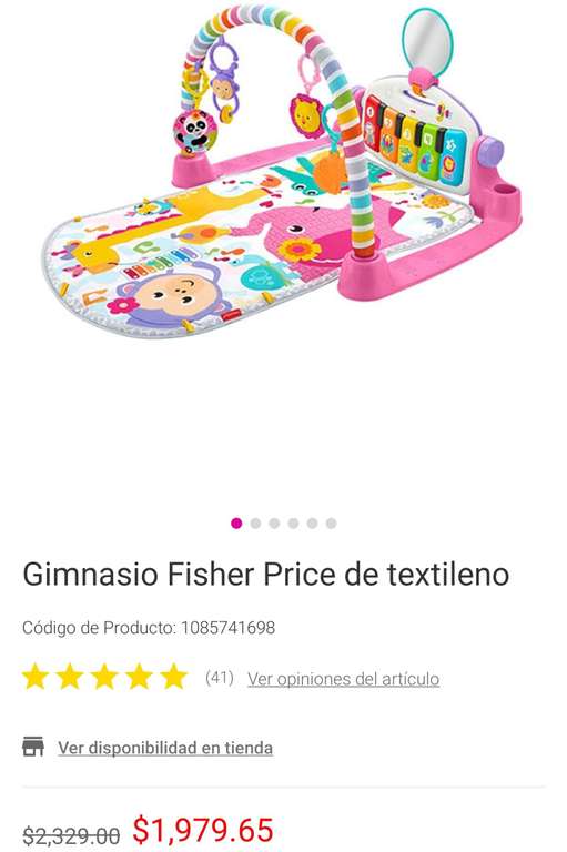 Walmart: PRECIAZOOO!! Gimnasio fisher price para bebe