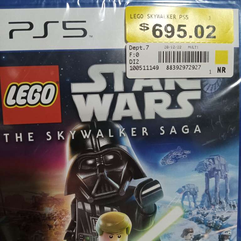 Walmart Lego Star Wars PS5 + Pastelito Dalmata para el antojo