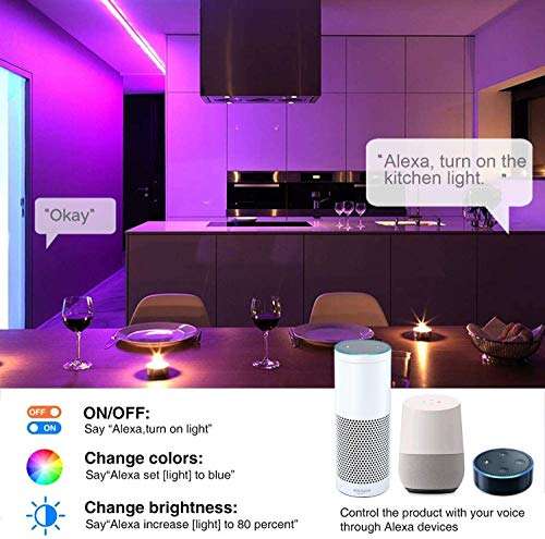 Amazon: Tira luces led 10m compatibles con Alexa y Google | envío gratis con Prime