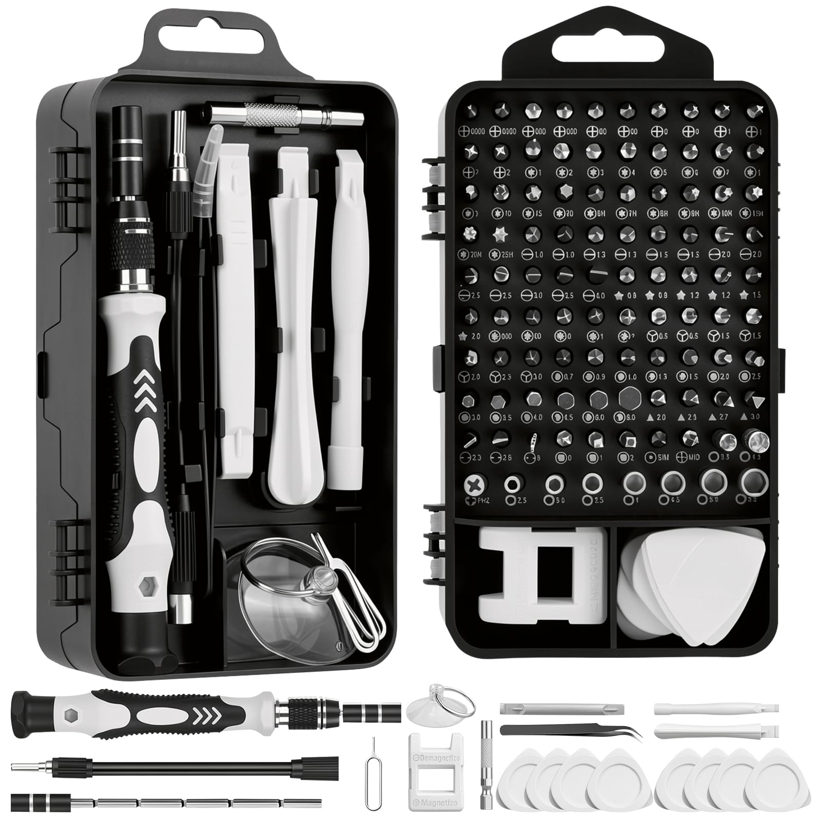 Amazon: Juego de Destornilladores 117 en 1-AXIDUN Precisión Extraíble Profesional Magnética Kit de Herramientas de Reparación