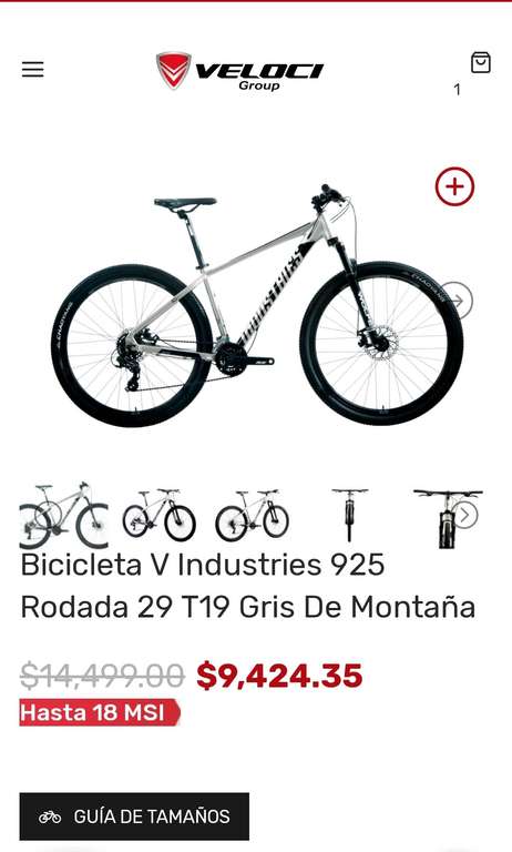 Bicicleta V industries 925